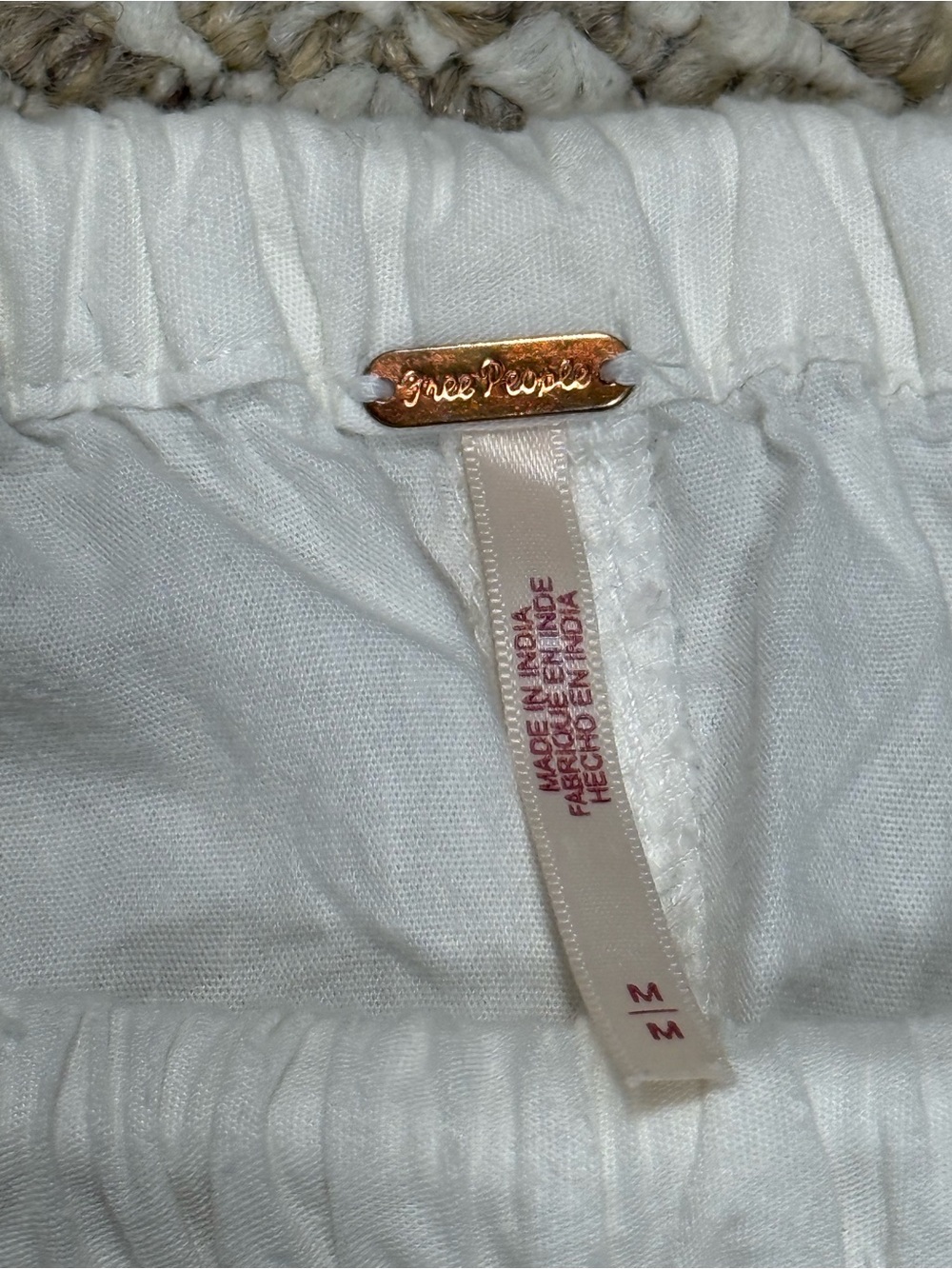 Free People White Perfect Parachute Ruched Drawstring Bubble Hem Midi Boho Skirt - Picture 5 of 10